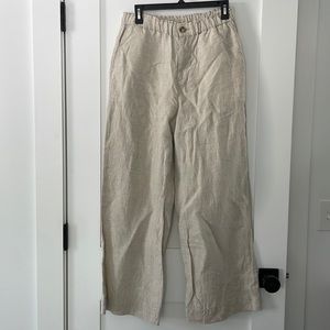 Woman’s Faherty Monterey Linen Pants- Size M never worn
